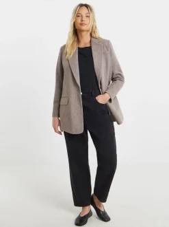 Simply Be Grey Oversized Wool Look Blazer