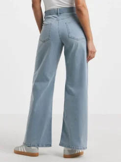 Simply Be Light Blue 24/7 Wide Leg Jeans