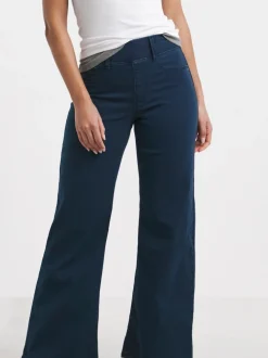 Simply Be Navy Blue Wide Leg Jeggings
