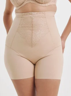 Simply Be Pink Magisculpt Ella Lace Thighshaper Frim Control Shapewear & solutions