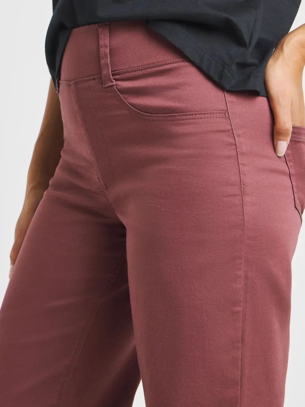 Simply Be Red Wide Leg Jeggings