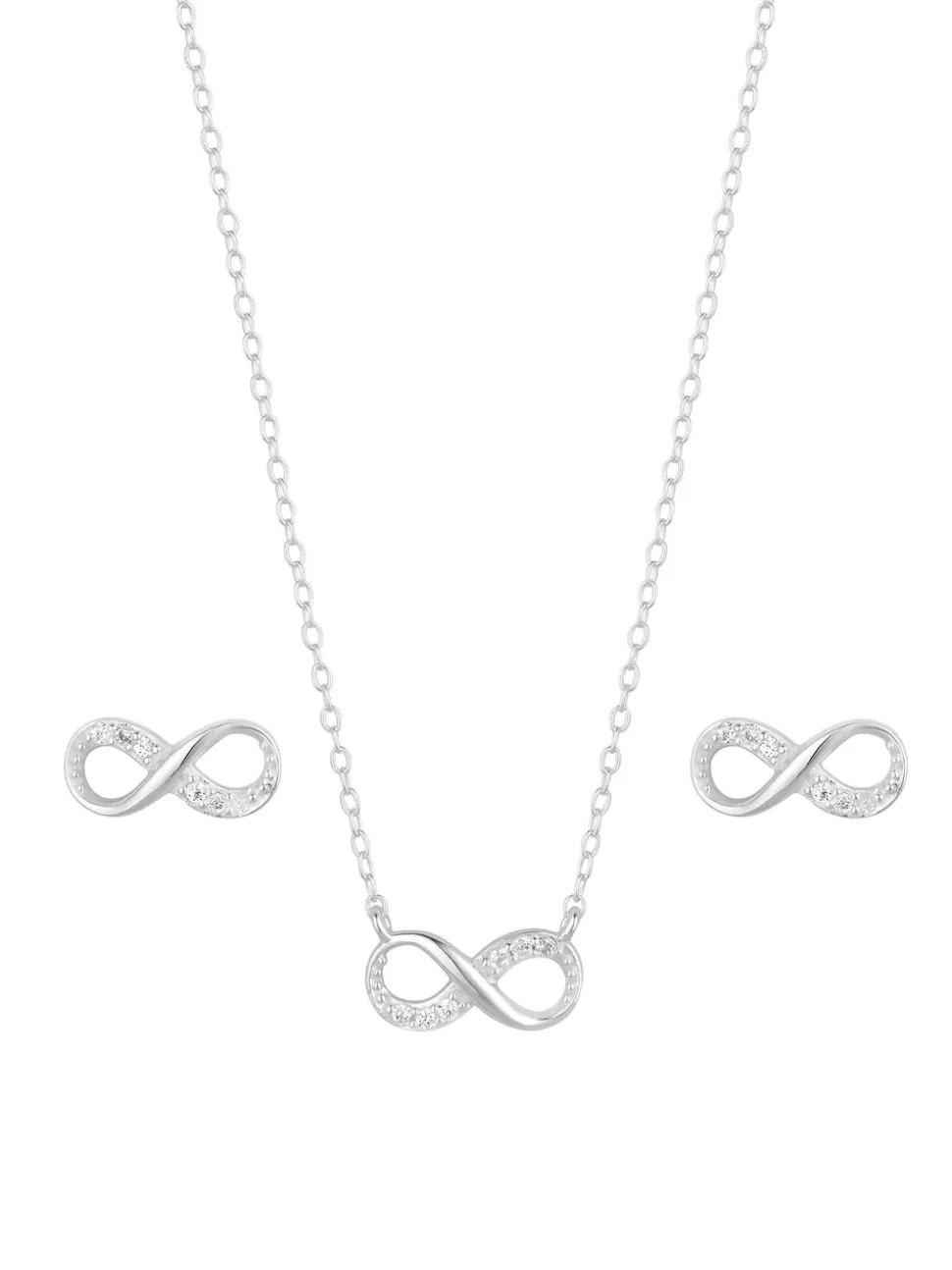 Simply Silver Silver Infinity Set
