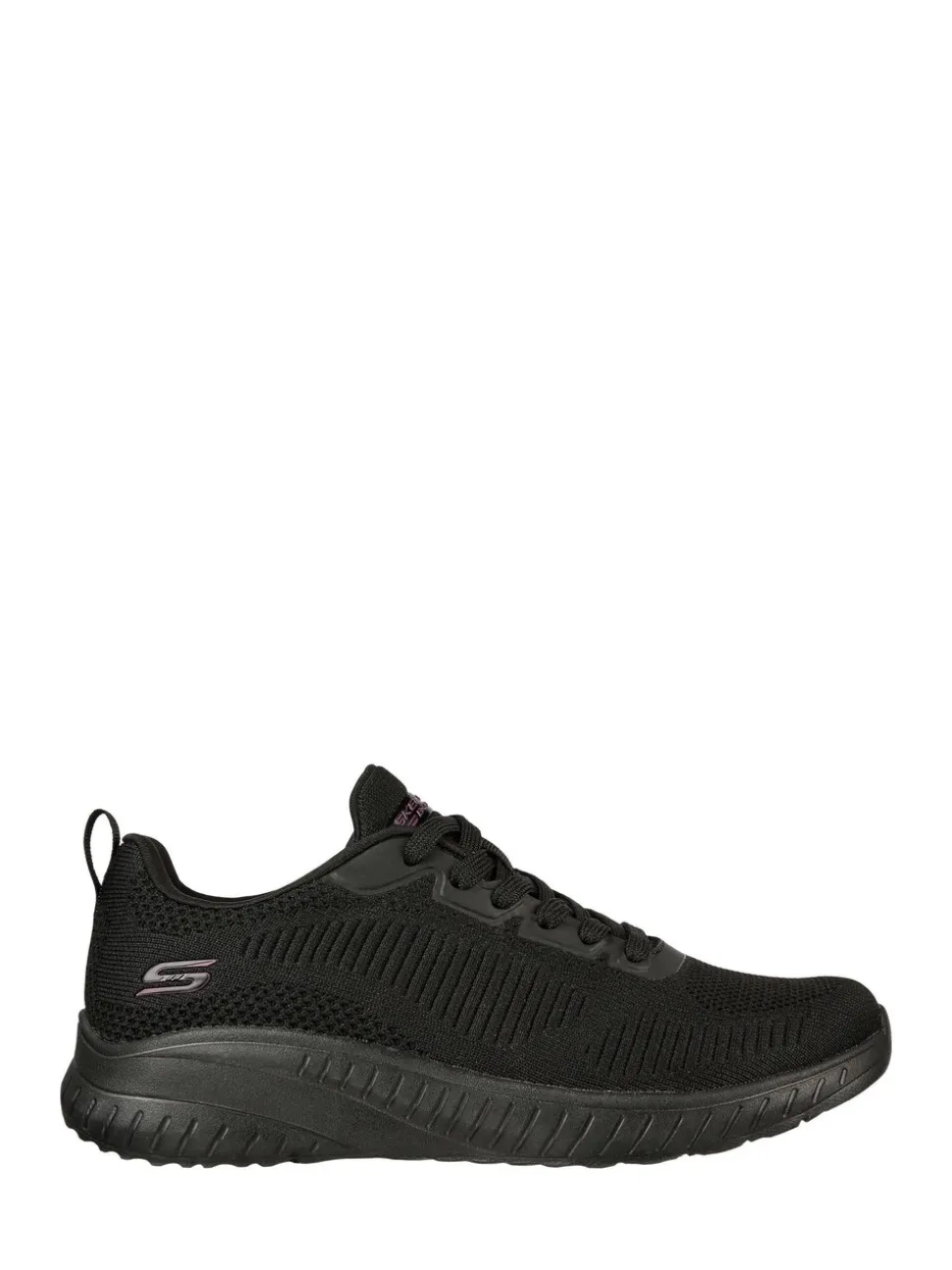 Skechers Black Chrome Womens Bobs Squad Chaos Face Off Trainers