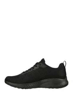 Skechers Black Chrome Womens Bobs Squad Chaos Face Off Trainers