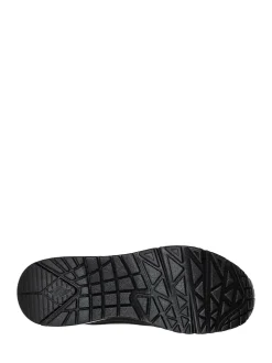 Skechers Black Dark Golden Womens Standard Fit Uno Trainers