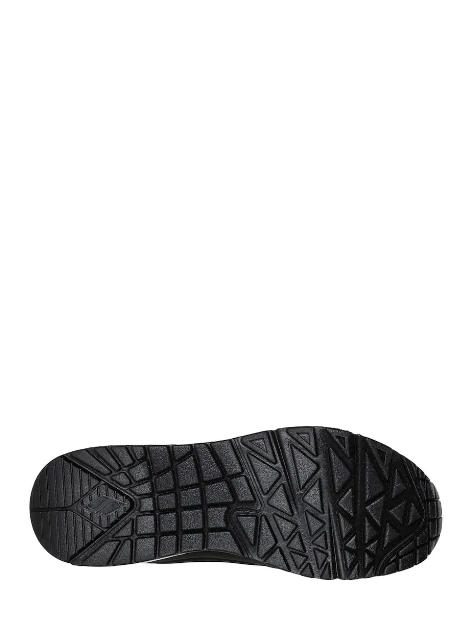 Skechers Black Dark Golden Womens Standard Fit Uno Trainers