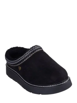 Skechers Black Keepsakes Lite Cozy Fest Slippers