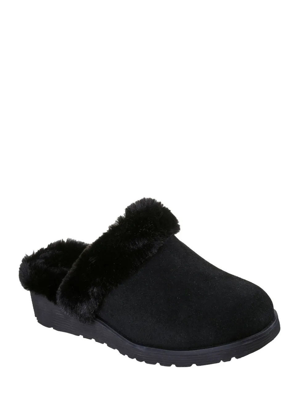 Skechers Black Keepsakes Wedge Time To Cruise Slippers