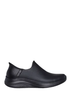 Skechers Black Womens Ultra Flex 3.0 All Smooth Slip In Trainers