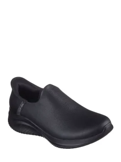 Skechers Black Womens Ultra Flex 3.0 All Smooth Slip In Trainers