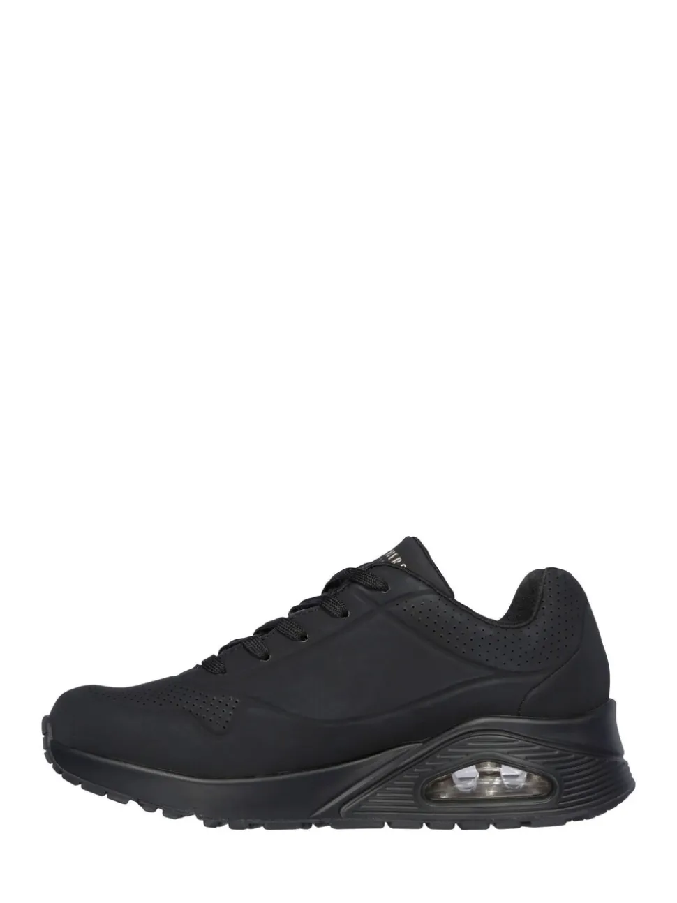 Skechers Black Womens Uno Wide Fit Trainers