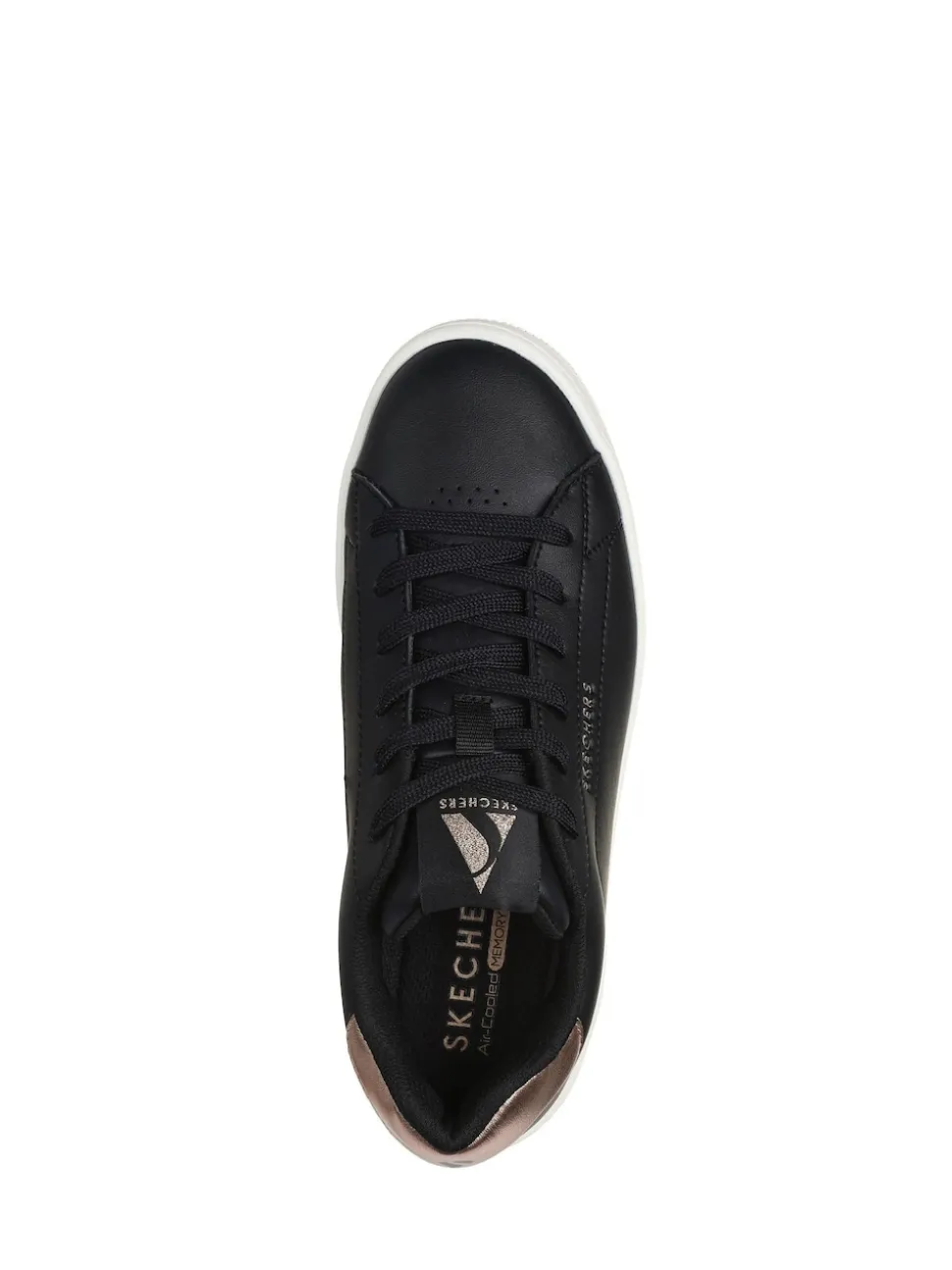 Skechers Black Womens Uno Court Trainers