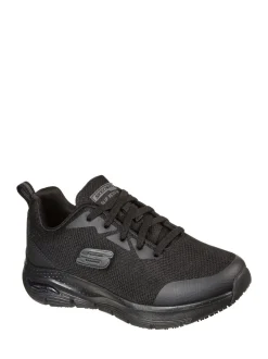 Skechers Black Womens Work Arch Fit Slip Resistant Trainers