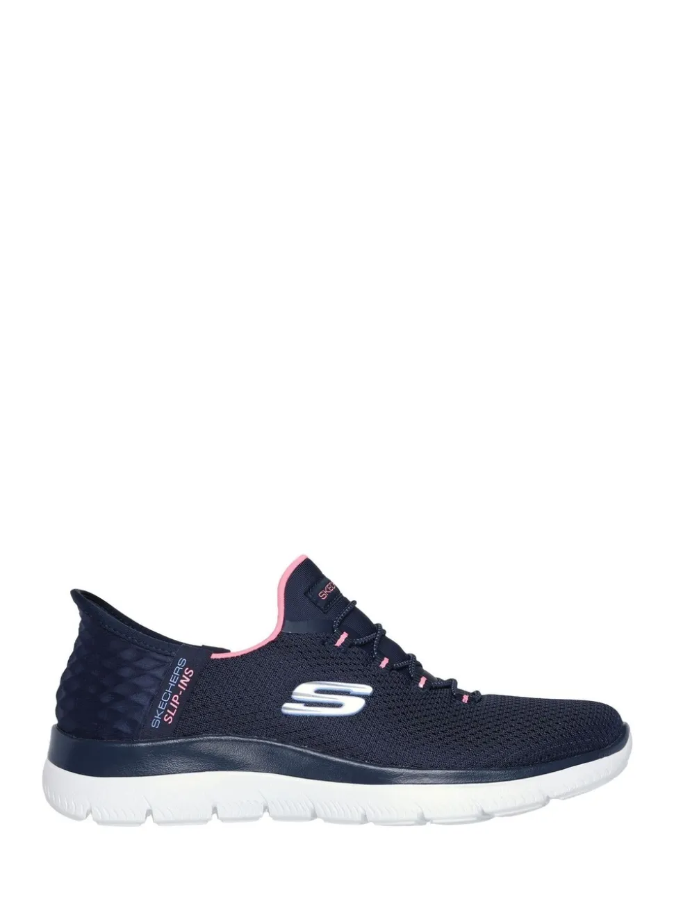 Skechers Blue Womens Slip In Summits Dazzling Haze Trainers