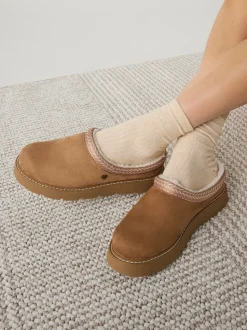 Skechers Brown Keepsakes Lite Cozy Fest Slippers