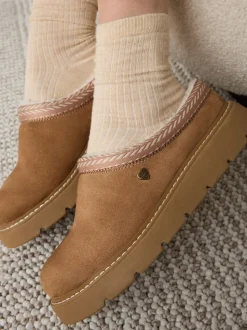 Skechers Brown Keepsakes Lite Cozy Fest Slippers