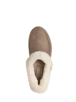Skechers Brown Suede Slip Ins Cozy Escape Slippers