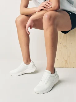 Skechers Chalk White BOBS Sport Squad Chaos Slip In Trainers