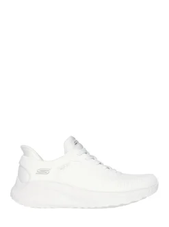 Skechers Chalk White BOBS Sport Squad Chaos Slip In Trainers