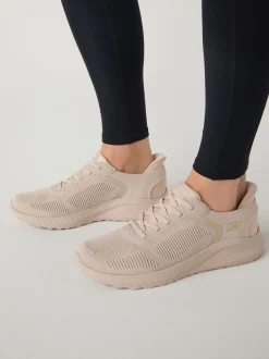 Skechers Light Natural BOBS Sport Squad Chaos Slip In Trainers