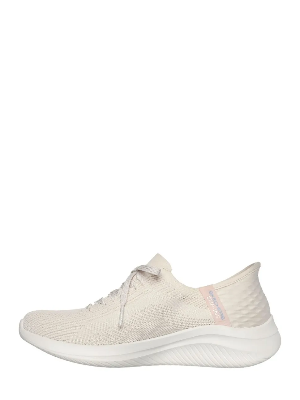 Skechers Natural White Slip-ins: Ultra Flex 3.0 Brilliant Trainers