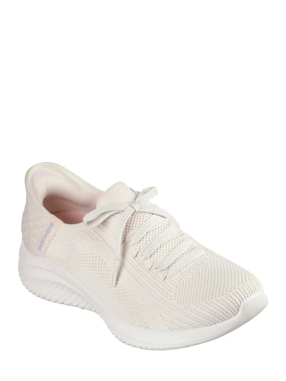 Skechers Natural White Slip-ins: Ultra Flex 3.0 Brilliant Trainers