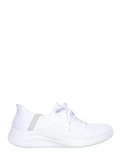 Skechers White Slip-ins: Ultra Flex 3.0 Brilliant Trainers