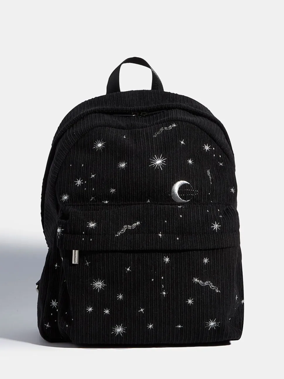Skinnydip Black Celestial Silver Cord Backpack