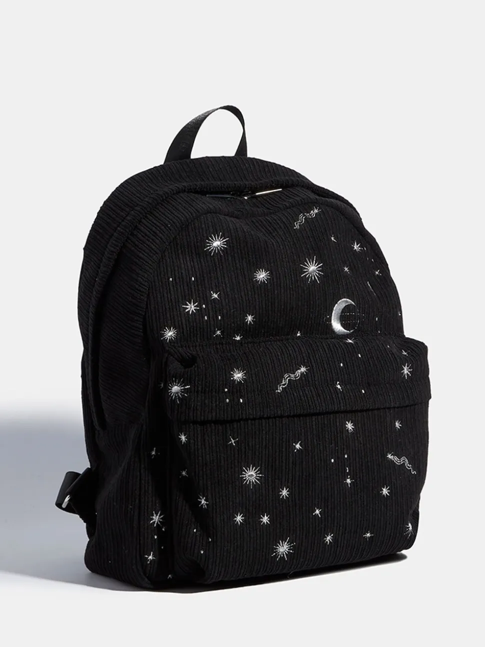 Skinnydip Black Celestial Silver Cord Backpack