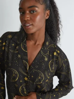 Skinnydip Black Celestial Pyjama Set