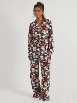 Skinnydip Black Peanuts Snoopy Love Pyjamas Set
