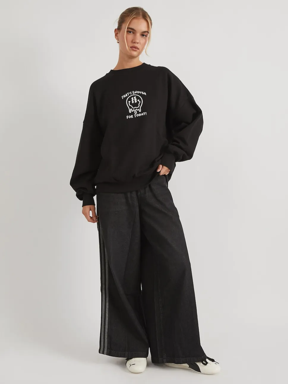 Skinnydip Grey That's Enough For Today Sweatshirt