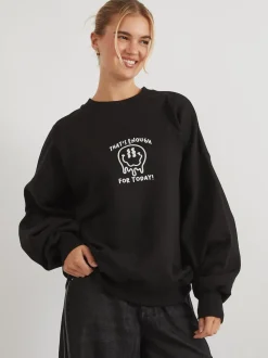 Skinnydip Grey That's Enough For Today Sweatshirt