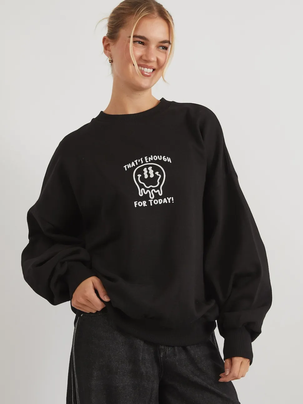Skinnydip Grey That's Enough For Today Sweatshirt