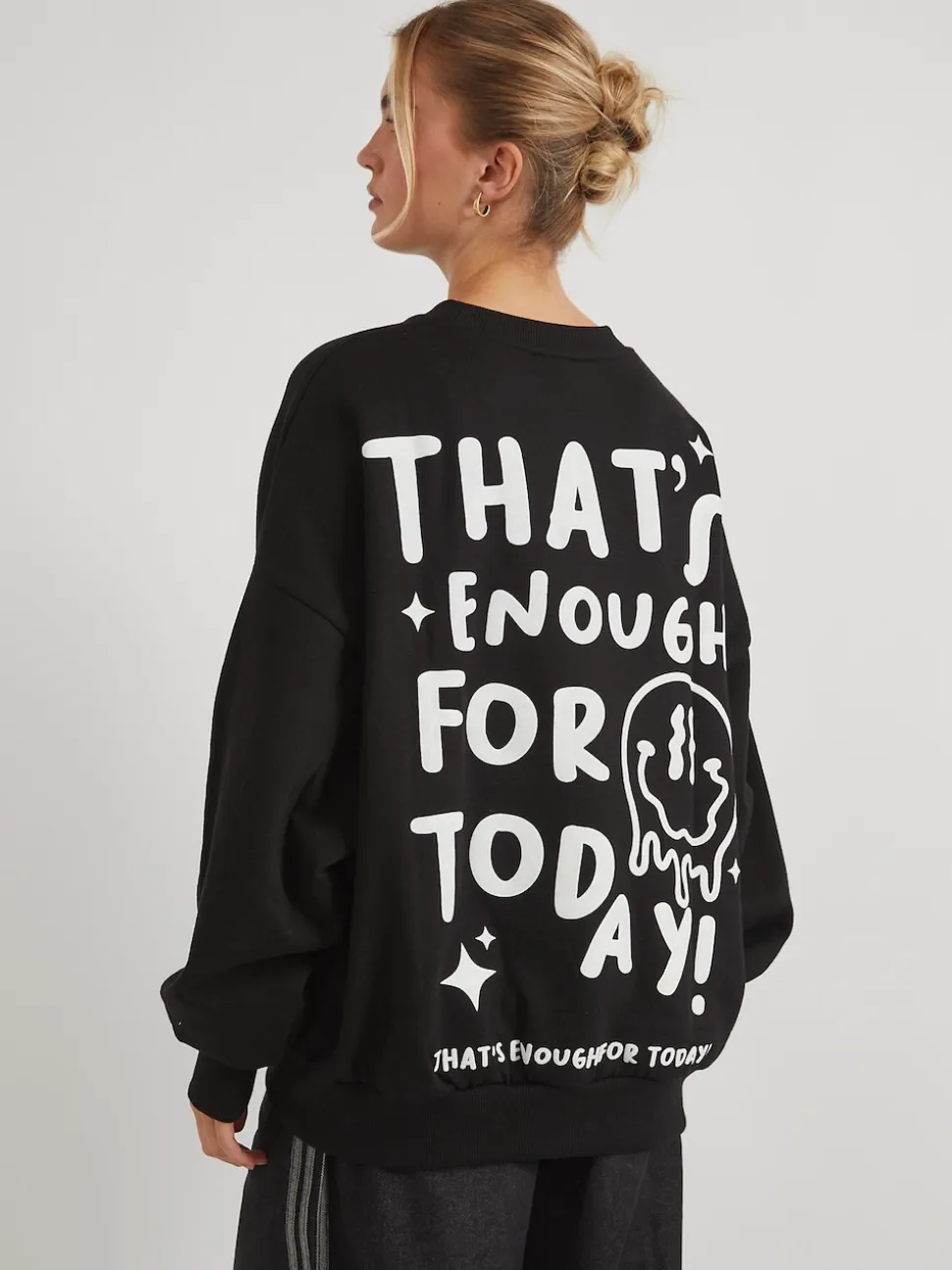 Skinnydip Grey That's Enough For Today Sweatshirt