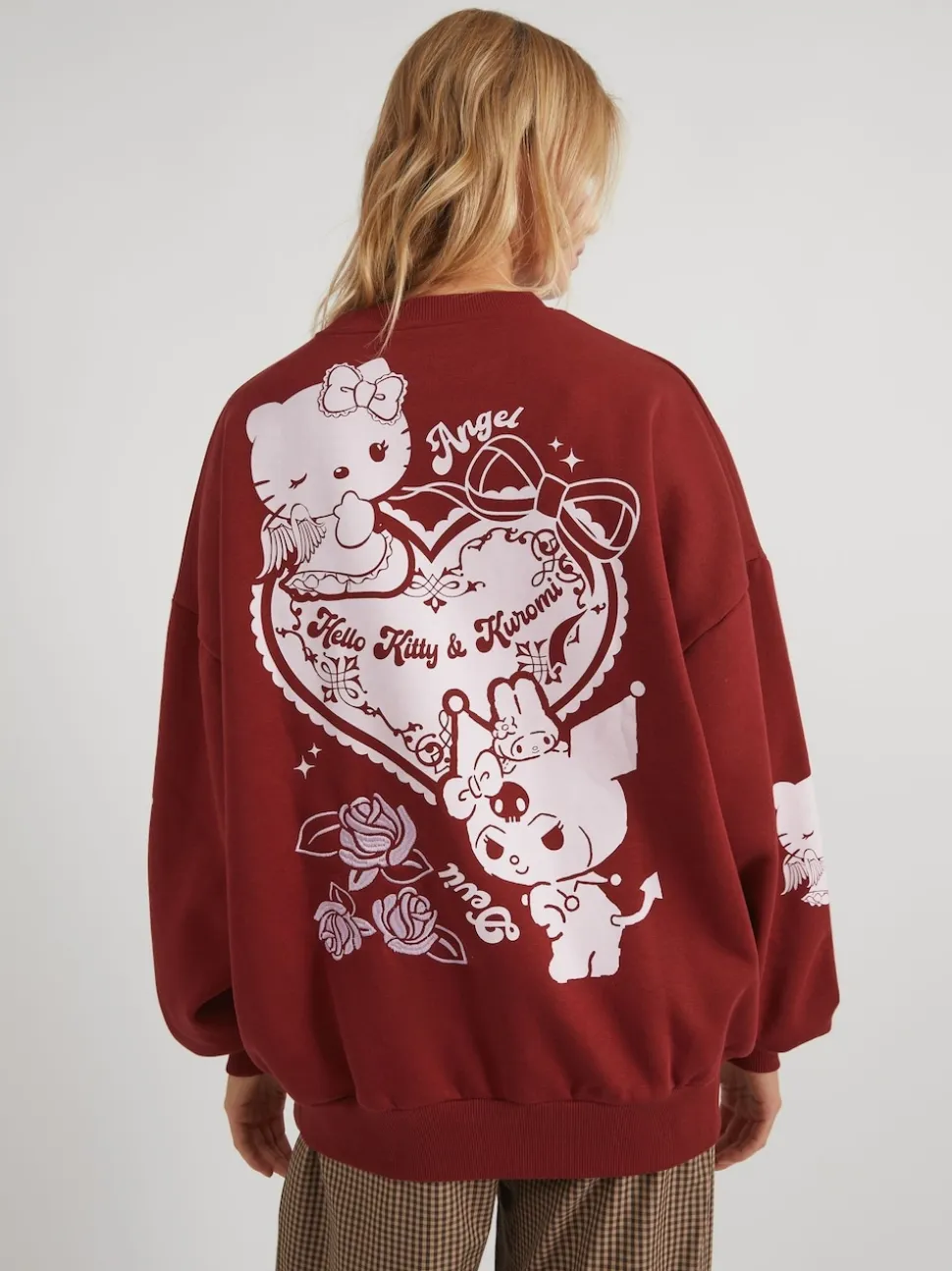 Skinnydip Pink Hello Kitty Kuromi Sweatshirt