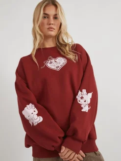 Skinnydip Pink Hello Kitty Kuromi Sweatshirt