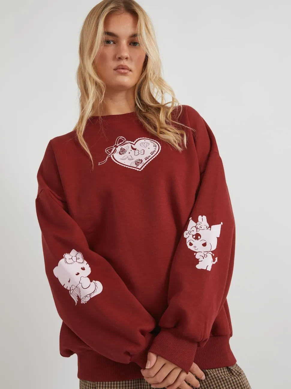 Skinnydip Pink Hello Kitty Kuromi Sweatshirt