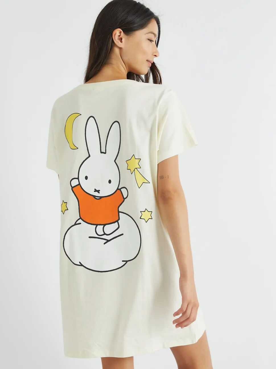 Skinnydip Pink Miffy x Skinnydip Cloud Night Dress in Ecru