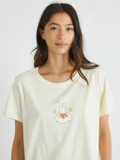 Skinnydip Pink Miffy x Skinnydip Cloud Night Dress in Ecru