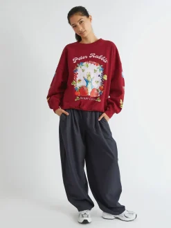 Skinnydip Red Peter Rabbit x Skinnydip Berry Cute Sweatshirt