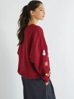 Skinnydip Red Peter Rabbit x Skinnydip Berry Cute Sweatshirt