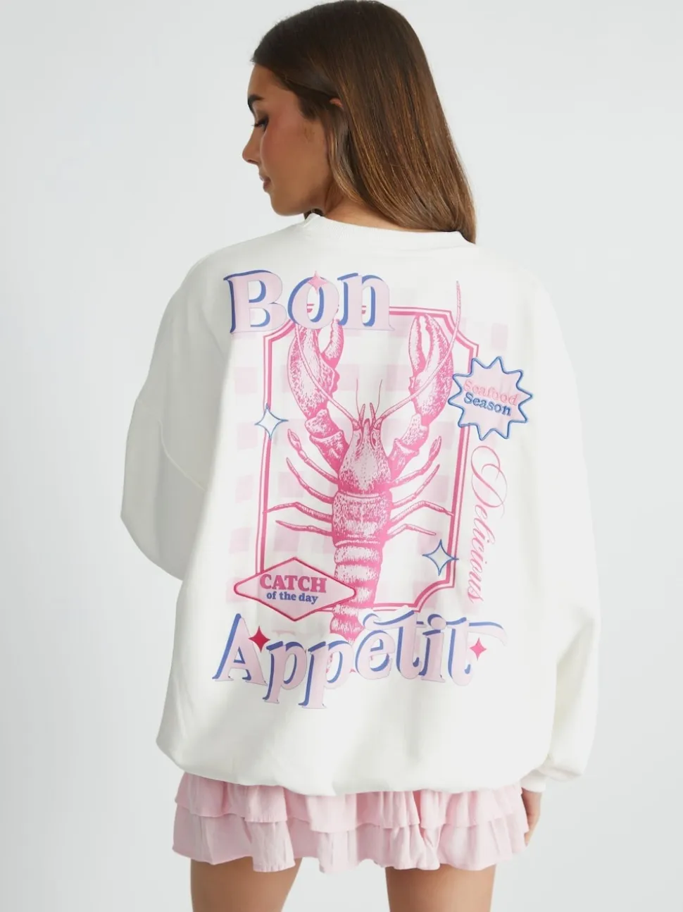 Skinnydip White Celestial Longline Fleece