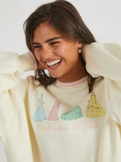 Skinnydip White Disney Princess Sweatshirt