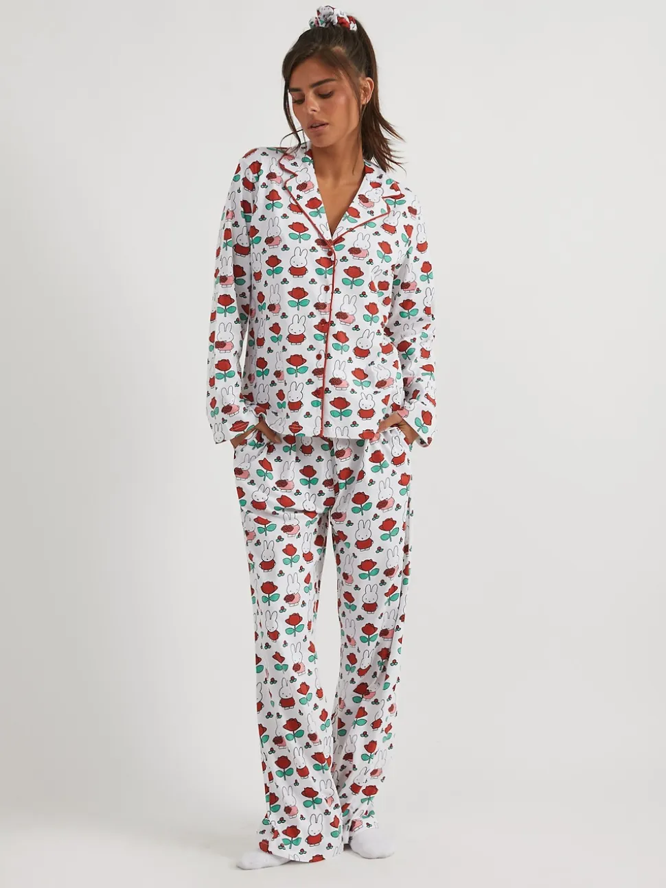 Skinnydip White Miffy Rose Pyjamas Set