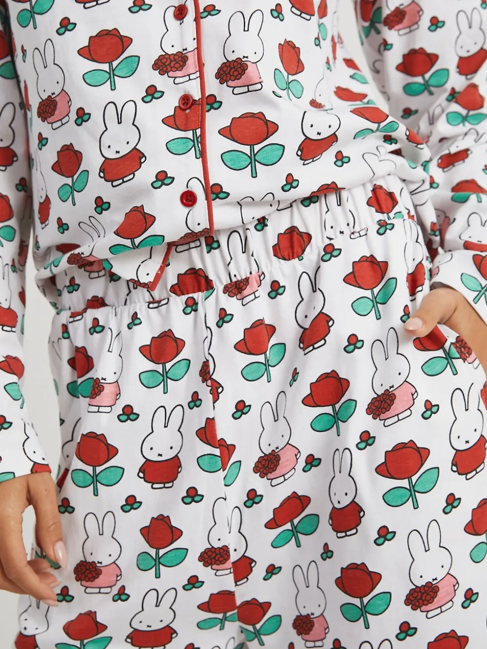 Skinnydip White Miffy Rose Pyjamas Set