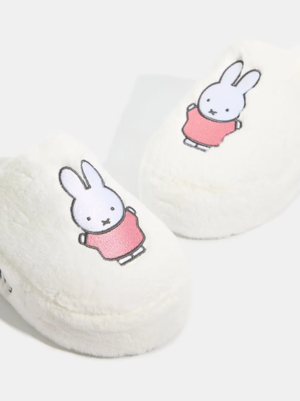 Skinnydip White Miffy x Pink Dress Slippers