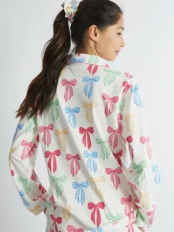 Skinnydip White Multicolour Bow Pyjama Set