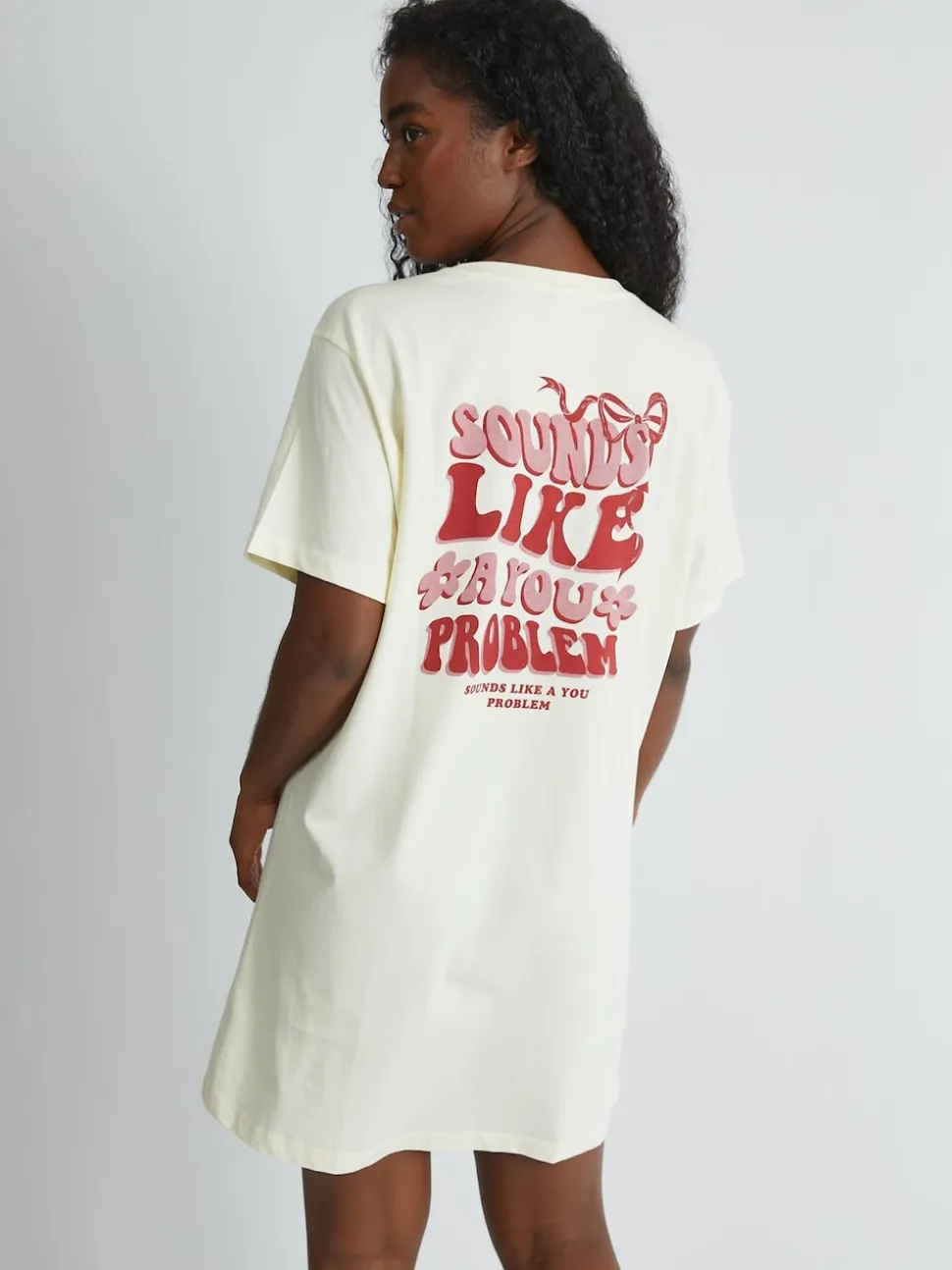 Skinnydip White Sounds Like A You Problem Night Dress