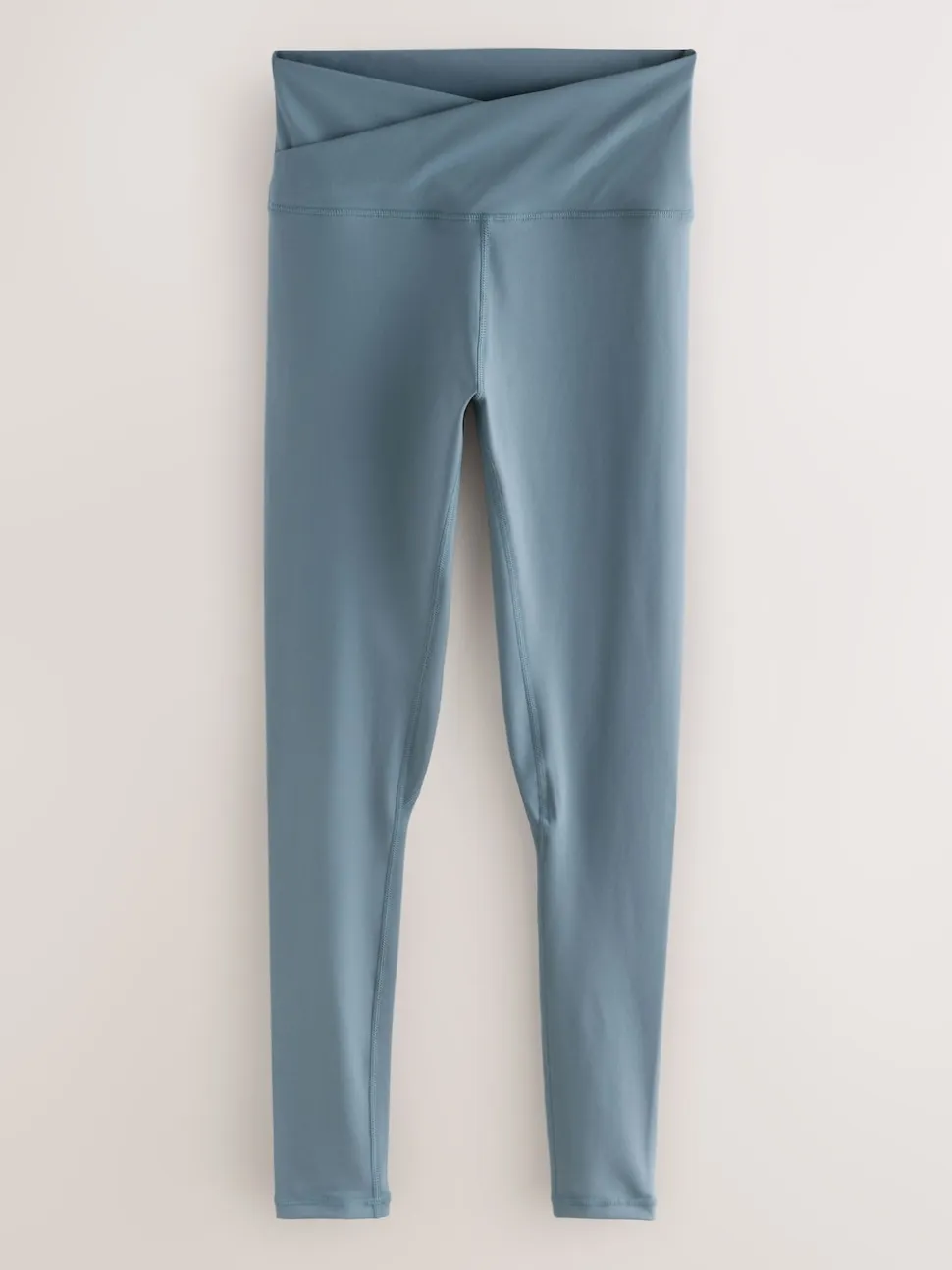 Slate Blue Balance Wrap Front Yoga Leggings